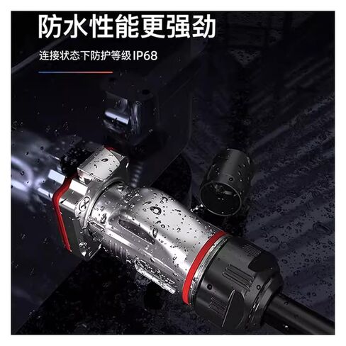 BD24 RJ45 Network Port Aviation Plug Network Cable 8P8C with Waterproof Cover Industrial RJ45 Aviation Plug Connector(Plastic Socket Cate5) in Saudi Arabia