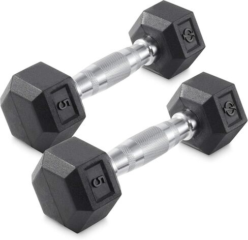 Philosophy Gym Rubber Coated Hex Dumbbell Hand Weights, Pairs in Saudi Arabia
