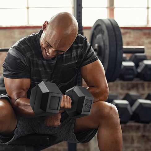 Philosophy Gym Rubber Coated Hex Dumbbell Hand Weights, Pairs in Saudi Arabia