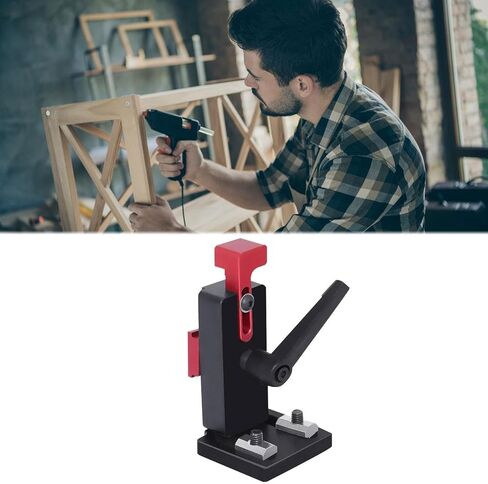 Generic 45 Type Chute Locator, Aluminium Alloy Miter Track Stop Tool, Backing Connector, Woodworking Rail T Slot, Red in Kuwait