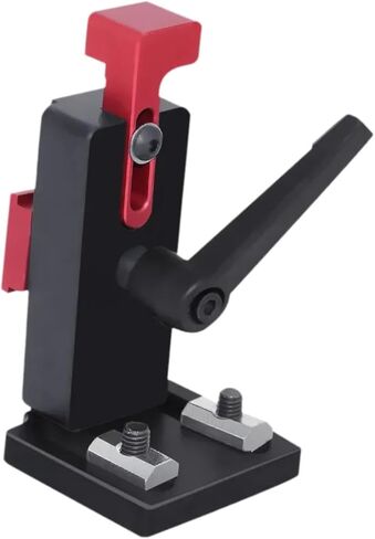 Generic 45 Type Chute Locator, Aluminium Alloy Miter Track Stop Tool, Backing Connector, Woodworking Rail T Slot, Red in Kuwait