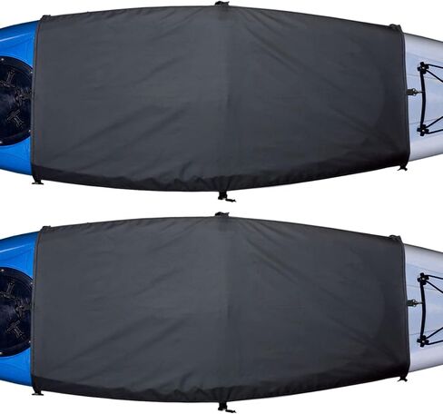 Explore Land Universal Kayak Cockpit Drape Waterproof Seal Cockpit Cover for Indoor and Outdoor 2 Pack - Large 60 x 29 inch, Black in Saudi Arabia