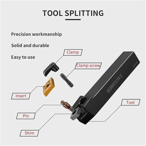 1PC MSBNR1616H12 MSBNR2020K12 MSBNR3232P15/19 SNMG Carbide إدراج أدوات قطع المخرطة MSBNR/L (لا يوجد قاطع بار ، SNMG120404-HA KT930S) in Saudi Arabia