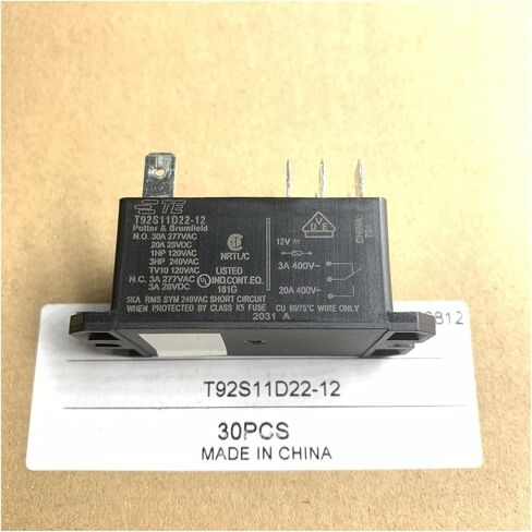 T92S11D22-12 NEW 12VDC 30A T92P11D22-12 RELAY DC12 (الحجم: T92S11D22-12 12VDC) in Saudi Arabia