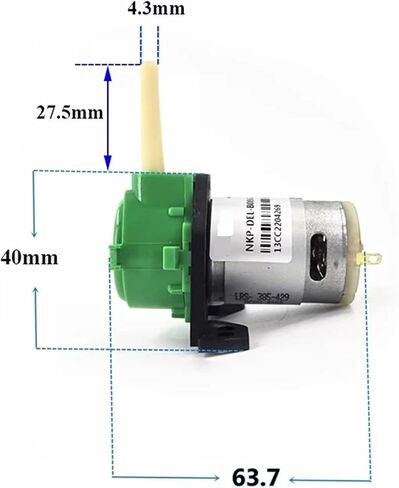 DC6V Small Mini Peristaltic Water Pump Dosing Pump Self-priming Suction Liquid Pump Direction Reversible Lab Metering Pump 1Pcs in Saudi Arabia