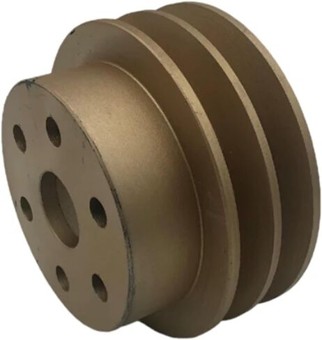 Excavator Accessories Water Pump Pulley Engine for Water Pump Pulley 6BD1 Double Groove 6, Large Hole Reduced in Saudi Arabia