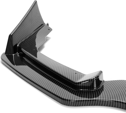 Front Lip 3Pcs Compatible with Infiniti Q50 Sport 2014-2017 Front Bumper Lip Spoiler Splitter (Glossy Black) in Saudi Arabia