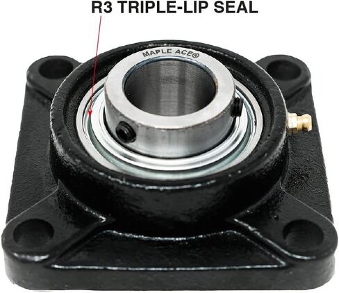 Maple Ace UCF207 مربع الحافة تحمل 35 ملم ، 4-Bolt المحاذاة الذات in Saudi Arabia