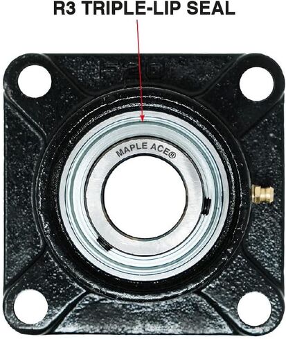 Maple Ace UCF207 مربع الحافة تحمل 35 ملم ، 4-Bolt المحاذاة الذات in Saudi Arabia