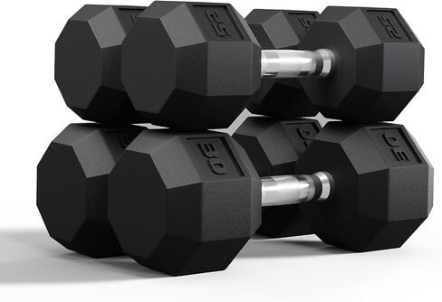 مجموعة الوزن PVC Hex Dummbell ، أحجام متعددة تمرين ولياقة dumbbells ، مجموعة 100 رطل (5+10+15+20 رطل) مجموعة x2،110 رطل (25+30 رطل) × 2 ، 35-50 رطل الأزواج للطن من العضلات ، بناء القوة وممارسة تمرين الجسم الكامل in Kuwait