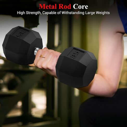 مجموعة الوزن PVC Hex Dummbell ، أحجام متعددة تمرين ولياقة dumbbells ، مجموعة 100 رطل (5+10+15+20 رطل) مجموعة x2،110 رطل (25+30 رطل) × 2 ، 35-50 رطل الأزواج للطن من العضلات ، بناء القوة وممارسة تمرين الجسم الكامل in Kuwait