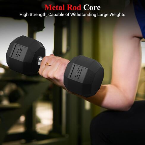 مجموعة الوزن PVC Hex Dummbell ، أحجام متعددة تمرين ولياقة dumbbells ، مجموعة 100 رطل (5+10+15+20 رطل) مجموعة x2،110 رطل (25+30 رطل) × 2 ، 35-50 رطل الأزواج للطن من العضلات ، بناء القوة وممارسة تمرين الجسم الكامل in Kuwait