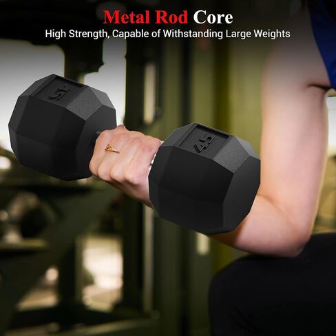 مجموعة الوزن PVC Hex Dummbell ، أحجام متعددة تمرين ولياقة dumbbells ، مجموعة 100 رطل (5+10+15+20 رطل) مجموعة x2،110 رطل (25+30 رطل) × 2 ، 35-50 رطل الأزواج للطن من العضلات ، بناء القوة وممارسة تمرين الجسم الكامل in Saudi Arabia