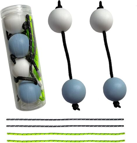 ZENHZ Authentic Asalato African Shaker Set – 2 Pairs with Extra Strings and Shaker Bottle – Traditional Kashaka Percussion Instrument for Musicians and Enthusiasts(Blue&White) in Saudi Arabia