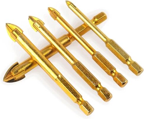 5/6/8/10/12mm Hex Shank Tile Bits Glass Ceramic Concrete Hole Opener Saw Carbide Alloy Triangle Drill 1Pcs(6mm) in Saudi Arabia