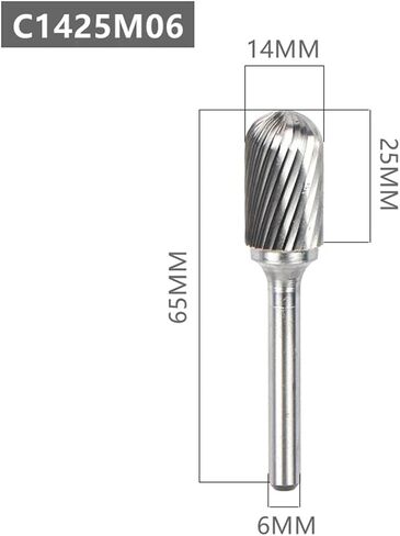 1PCS TUNGSTEN TUNGSTEN CARBIDE ROTARY FILE TOUND BURR DIE GRANDER TAPRASIVE TOLADS DRIER MILLING BET BET (C1425M06) in Kuwait