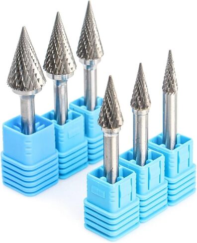 YG8 Alloy Rotary File 1Pcs MX Type Double Slot Tungsten Carbide Wood Carving Grinding Head Hard Metal for Copper(MX1625M06) in Kuwait
