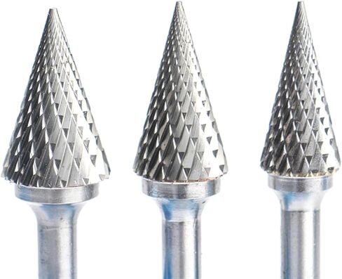 YG8 Alloy Rotary File 1Pcs MX Type Double Slot Tungsten Carbide Wood Carving Grinding Head Hard Metal for Copper(MX1625M06) in Kuwait