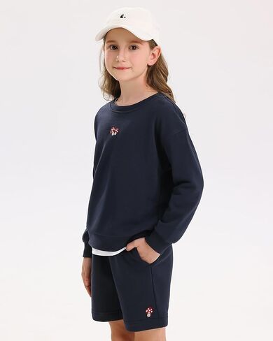 Stelle Girls Athletic Sweatsuit 3 قطع من النوع الثقيل و pant مع جيوب ملابس طويلة الأكمام in Saudi Arabia