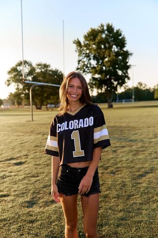 Lojobands Women's College Football Jersey Top in Kuwait