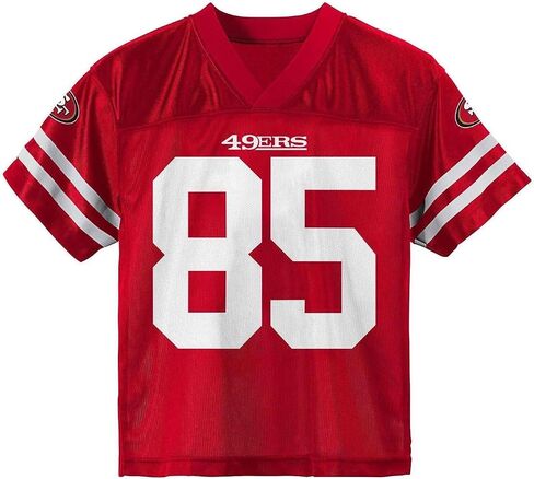 جورج كيتل سان فرانسيسكو 49ers الأحمر #85 NFL Kids 4-7 الاسم والرقم فريق لاعب المنزل لاعب كرة القدم in Saudi Arabia