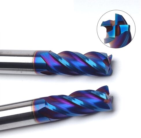 4flutes HRC65 CORNER RADIUS END MILL CARBIDE CNC CNC قواطع الطحن أدوات الطحن (القطر المتطور: 12R0.5x12DX75L 4F ، الأبعاد: 5pcs) in Kuwait