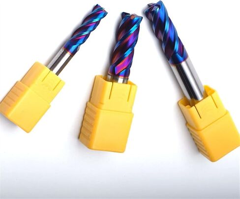 4flutes HRC65 CORNER RADIUS END MILL CARBIDE CNC CNC قواطع الطحن أدوات الطحن (القطر المتطور: 12R0.5x12DX75L 4F ، الأبعاد: 5pcs) in Kuwait