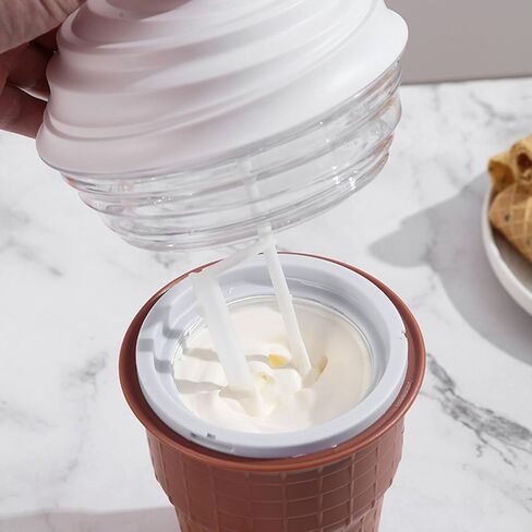 DIY Ice Cream Maker Machine Beginner Friendly Safe ABS PP Material USB Plug in 5V for Homemade Ice Cream Sorbet Frozen Yogurt in Saudi Arabia