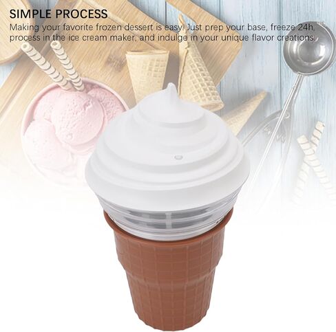 DIY Ice Cream Maker Machine Beginner Friendly Safe ABS PP Material USB Plug in 5V for Homemade Ice Cream Sorbet Frozen Yogurt in Saudi Arabia
