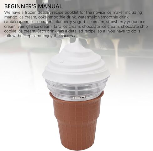 DIY Ice Cream Maker Machine Beginner Friendly Safe ABS PP Material USB Plug in 5V for Homemade Ice Cream Sorbet Frozen Yogurt in Saudi Arabia