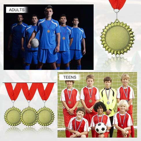 PATIKIL Award Medal, Prize Winner Medal with Red Neck Ribbon Medal for Sport in Saudi Arabia