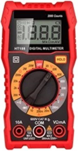 مولد الإشارة الحالي Digital Multimeter TRMS 2000 COUNTS VOLT METER OHMMETER MANUAL النطاق اليدوي يقيس بدقة مقاومة التيار الجهد in Saudi Arabia