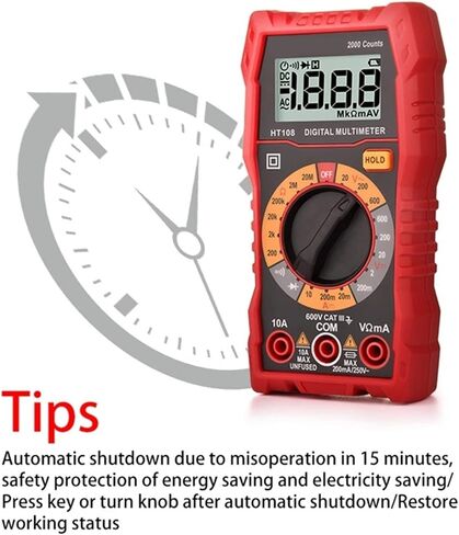 مولد الإشارة الحالي Digital Multimeter TRMS 2000 COUNTS VOLT METER OHMMETER MANUAL النطاق اليدوي يقيس بدقة مقاومة التيار الجهد in Saudi Arabia
