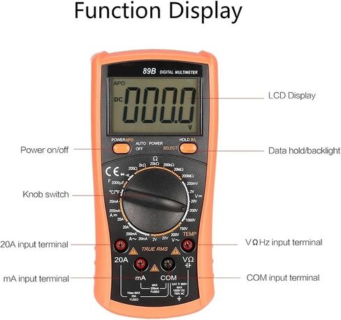 مولد الإشارة الحالي Multimeter 1999 تعداد مع قوس كبير LCD AC/DC الجهد الجهد 2000 فورت أوم درجة حرارة الصمام الثنائي in Saudi Arabia