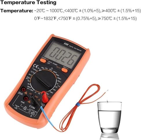 مولد الإشارة الحالي Multimeter 1999 تعداد مع قوس كبير LCD AC/DC الجهد الجهد 2000 فورت أوم درجة حرارة الصمام الثنائي in Saudi Arabia