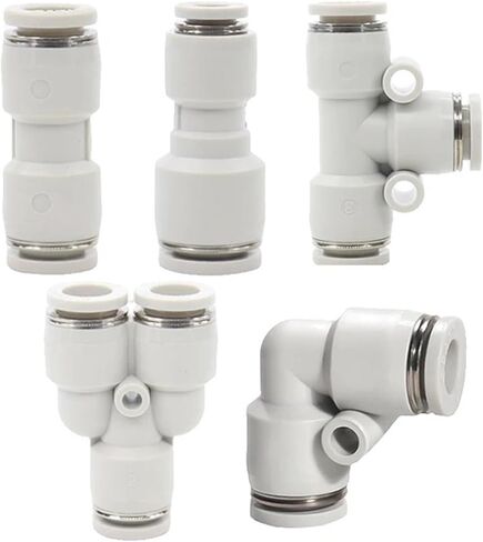 1PCS Pneumatic Quick Connector APU Straight Through APE Variable Diameter APY Three-way Trachea Quick 4 6 8 10 12 14(PE,14) in Saudi Arabia