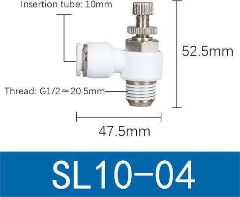 1PCS صمام خنق الأسطوانة SL4-M5 الهوائية التحكم في سرعة التحكم في الموصل السريع الموصل السريع SL4-01 SL6-01 SL8-01 (SL4-M5) in Saudi Arabia