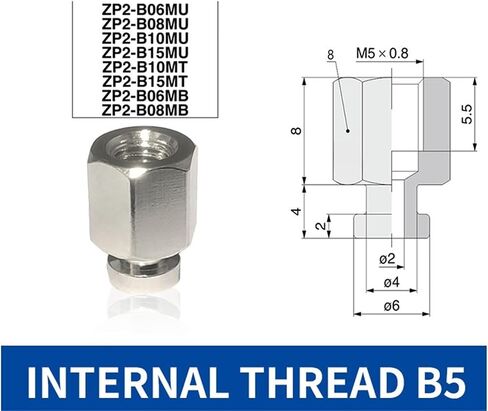 1PCS ZP2-TB10/15/20/25/30MTS-B5/H5 كوب شفط من الفراغ الهوائي مجموعة مصاصة من المطاط السيليكون الأبيض (ZP2-TB10MTS-H5) in Saudi Arabia