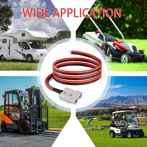 10AWG 2FT Anderson Connector 50 Amp Cable,Anderson SB50 Plug Battery Quick Connector Cable for Solar and Wind Energy Systems Battery Power Connections in Saudi Arabia