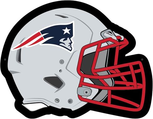 Team Sports America Evergreen NFL New England Patriots Ultra-Shin LED LED Sign Decor | الحجم الكامل نسخ نسخة طبق الأصل | 19.5 × 15 بوصة | صنع في الولايات المتحدة in Kuwait