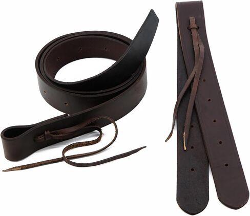 Latigo من الجلد الثقيل المزيت ، قبالة البليت ، أشرطة cinch مجموعة لسرج الحصان الغربي in Kuwait