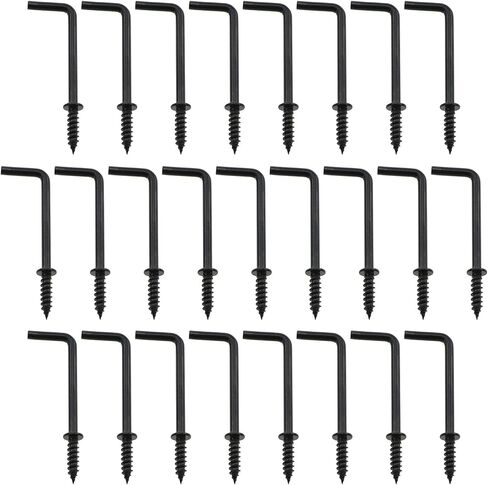 25pcs 54mm طول أسود ل المسمار على شكل خطاف كوب خزانة ملابسك الكربون الصلب in Saudi Arabia