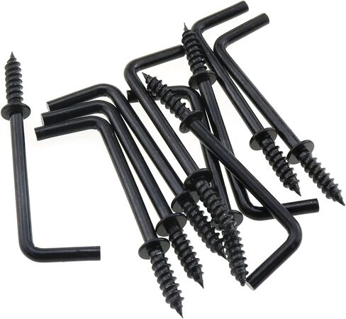 25pcs 54mm طول أسود ل المسمار على شكل خطاف كوب خزانة ملابسك الكربون الصلب in Saudi Arabia
