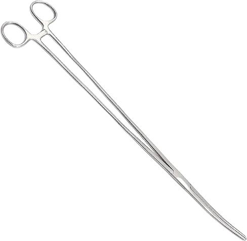 SurgicalOnline 14 "ملقط علب المنحني الطويل - مشابك الملقط الفولاذ المقاوم للصدأ - مرقع مثالية للممرضات وملقط الصيد والحرف والهوايات in Saudi Arabia