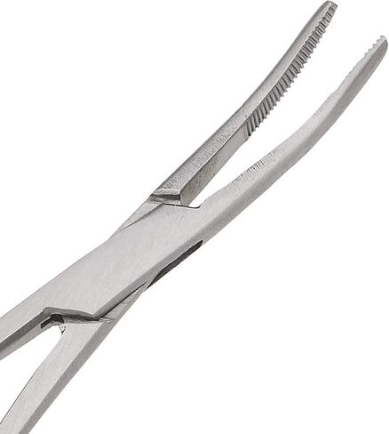 SurgicalOnline 14 "ملقط علب المنحني الطويل - مشابك الملقط الفولاذ المقاوم للصدأ - مرقع مثالية للممرضات وملقط الصيد والحرف والهوايات in Saudi Arabia