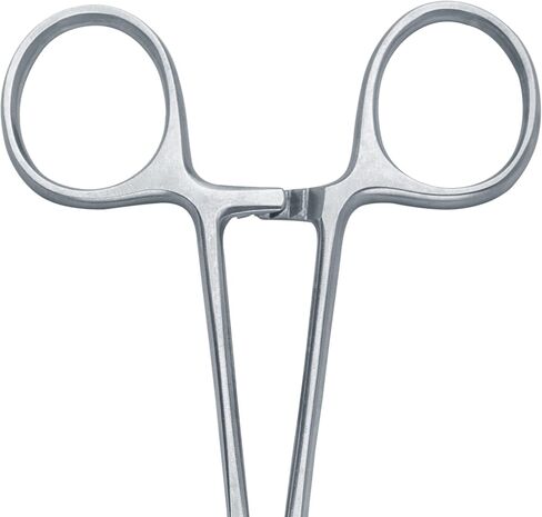 SurgicalOnline 14 "ملقط علب المنحني الطويل - مشابك الملقط الفولاذ المقاوم للصدأ - مرقع مثالية للممرضات وملقط الصيد والحرف والهوايات in Saudi Arabia