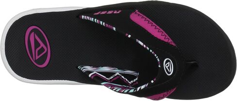 Reef Women's Fanning Flip-Flop, Strawberry Suede, 9 in Saudi Arabia