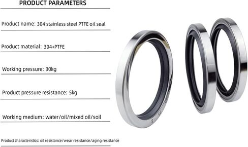 Rotating Shaft ID:32/34*OD:46/47/50 * 7/8/10mm 304 Stainless Steel Oil Seal air Compressor Seal(32X45X7) in Saudi Arabia