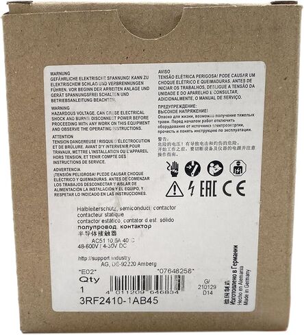 1PCS 3RF2410-1AB45 New and Sealed in Box 3RF24101AB45 Expedited Ship Now in Saudi Arabia