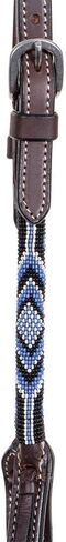 Schneiders مزدوجة S مطرز واحد الأذن headstall | رائع حصان تاك | تصميم أنيق بالخرز | Premium 5/8 "Harness Leather | تصميم أذن مدفوقة قابل للتعديل in Saudi Arabia